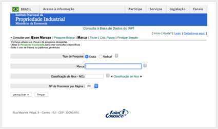 Como saber se uma marca está registrada no INPI