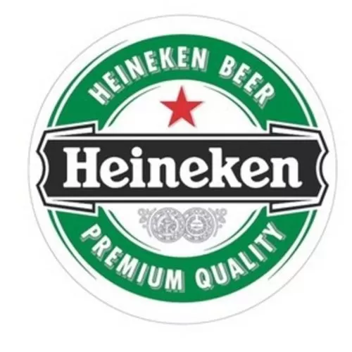 rótulo da cerveja Heineken